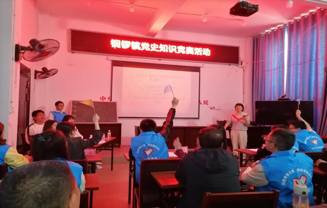 学党史 悟思想--铜锣镇积极开展 “五四青年节”党史知识竞赛
