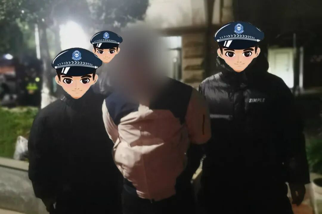 夜间小区惊现可疑身影!岳池刑大敏锐追踪抓现行
