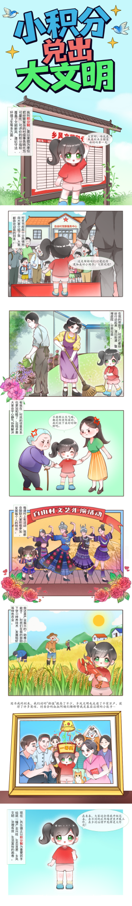 兴文县共乐镇:小积分兑出大文明